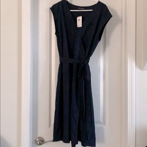Banana Republic Navy Wrap Dress